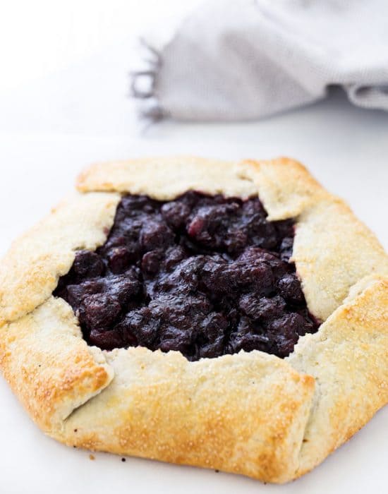 This rustic cherry galette is simple, flavorful and perfect for summer!