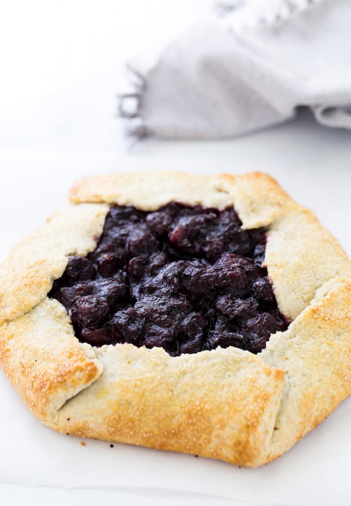 This rustic cherry galette is simple, flavorful and perfect for summer! 
