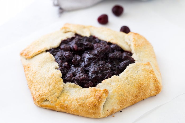 This rustic cherry galette is simple, flavorful and perfect for summer! 