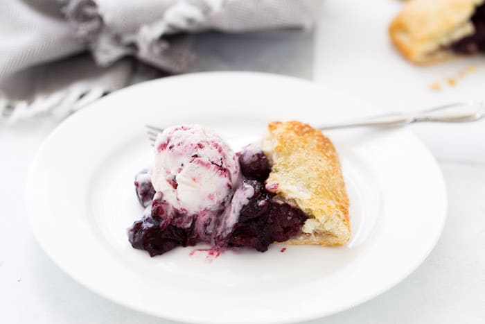 This rustic cherry galette is simple, flavorful and perfect for summer! 