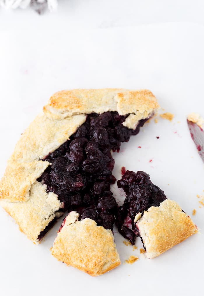 This rustic cherry galette is simple, flavorful and perfect for summer! 