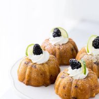 Blackberry Lime Mojito Cakes