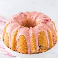 Strawberry Lemonade Pound Cake