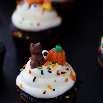 Chocolate Halloween Cupcakes