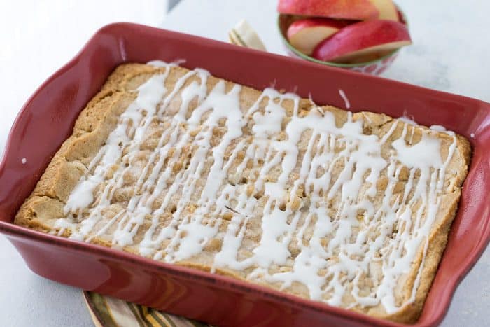 This is my Grandma's Apple Cake Recipe that's perfect for all your fall gatherings. With lightly spiced apples and a sweet glaze, each slice is comforting.