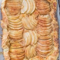 Pear almond galette