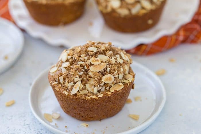 These pumpkin spice carrot muffins are moist, hearty with carrots and walnuts and perfect for fall. Enjoy with a cup of coffee or as a late afternoon snack. 