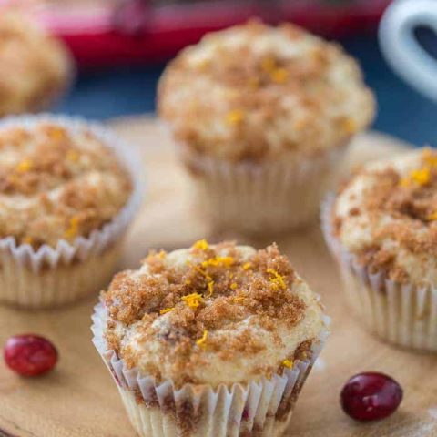 Eggnog Cinnamon Swirl Muffins