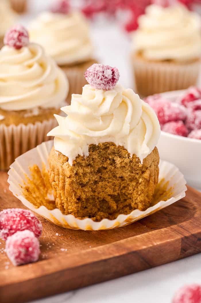 Sweet Potato Cupcakes with Marshmallow Frosting