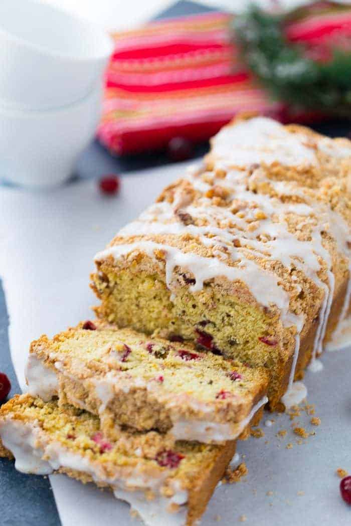 Paleo Cranberry Orange Coffee Cake - The Paleo Running Momma