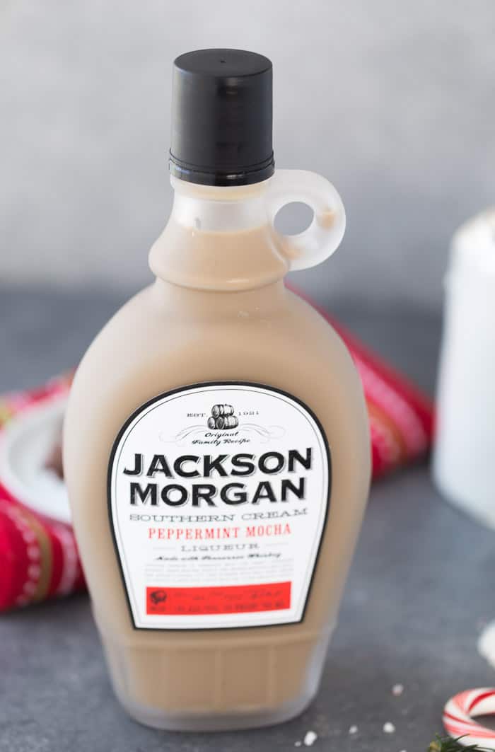 A cozy peppermint mocha cocktail with espresso, indulgent chocolate and a shot of peppermint mocha cream. It's perfect for any cold winter night. 