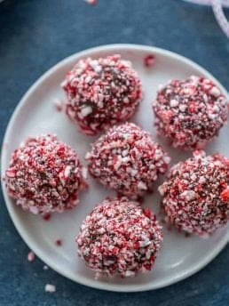 For a sweet indulgent holiday treat, try these peppermint truffles. They are smooth, indulgent and perfect for any holiday season cookie exchange.