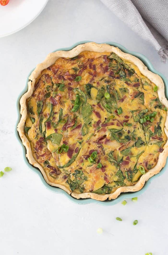 Spinach Bacon Quiche