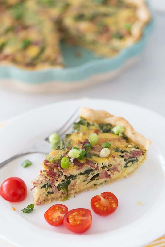 Spinach Bacon Quiche