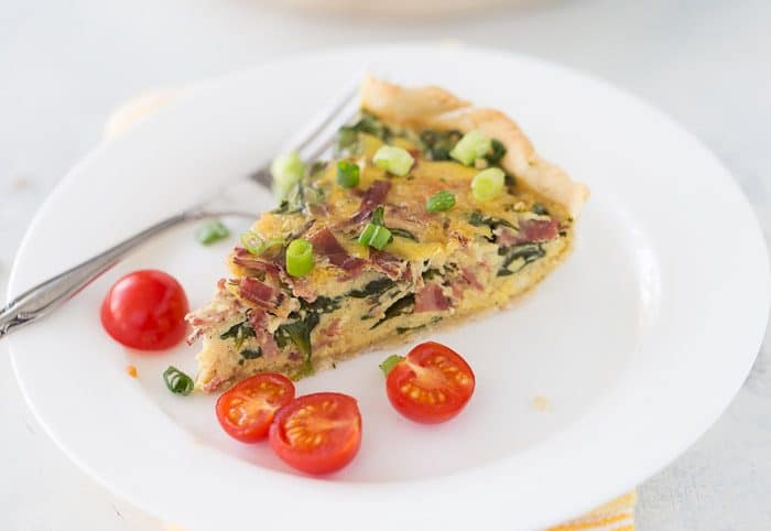 Spinach Bacon Quiche