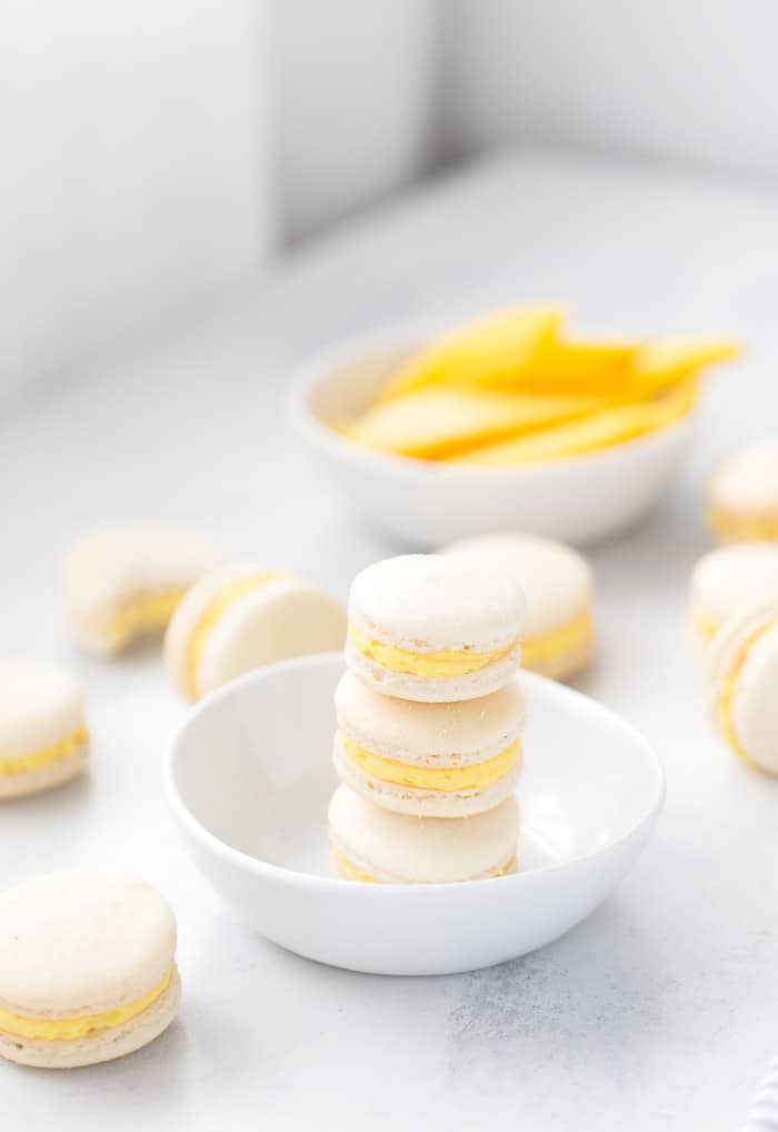 Mango Macarons