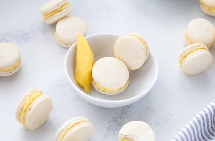 Mango Macarons