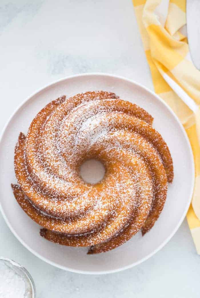 Almond Bundt Cake with Coconut Glaze - Bake from Scratch