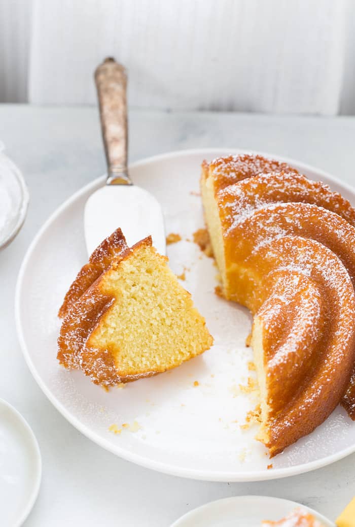 Yogurt Passion Fruit Bundt Cake with Passion Fruit Icing