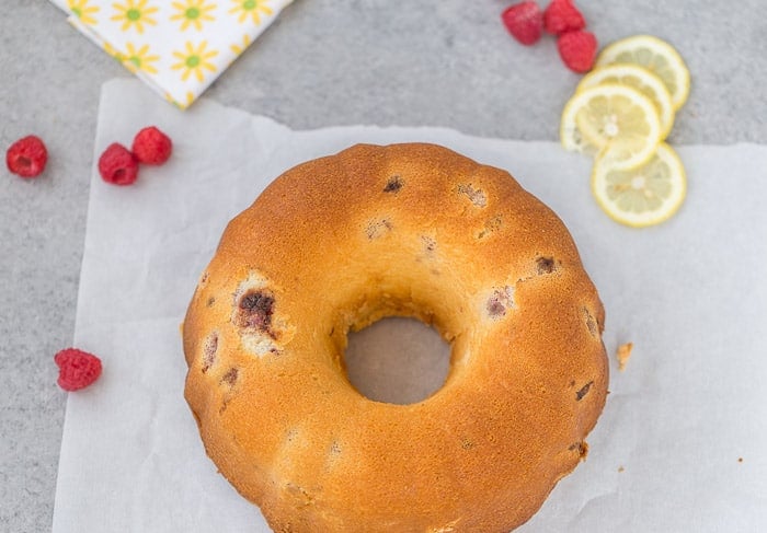 Raspberry Lemonade Pound Cake