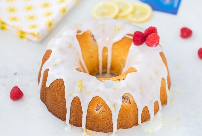 Raspberry Lemonade Pound Cake