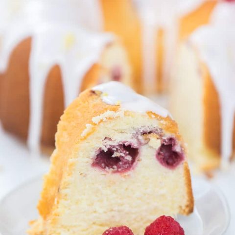 Raspberry Lemonade Pound Cake