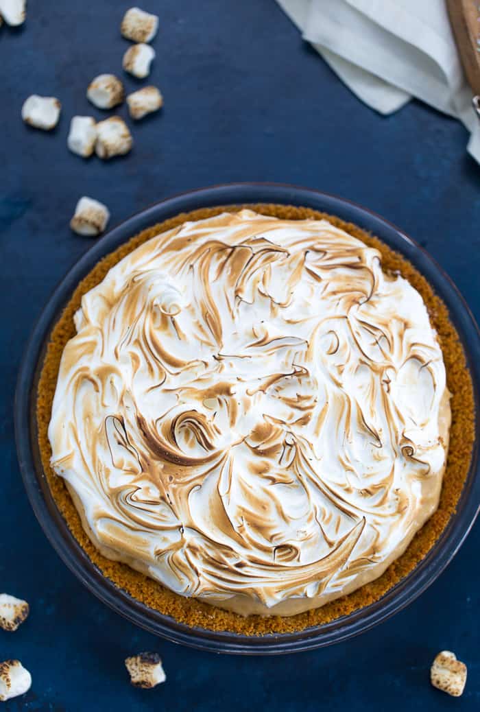 Peanut Butter S'mores Pie 