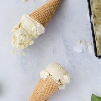 Coconut Basil Ice Cream