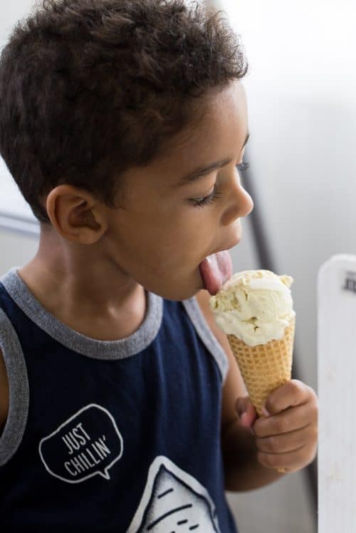 Homemade Coconut Basil Ice Cream Recipe