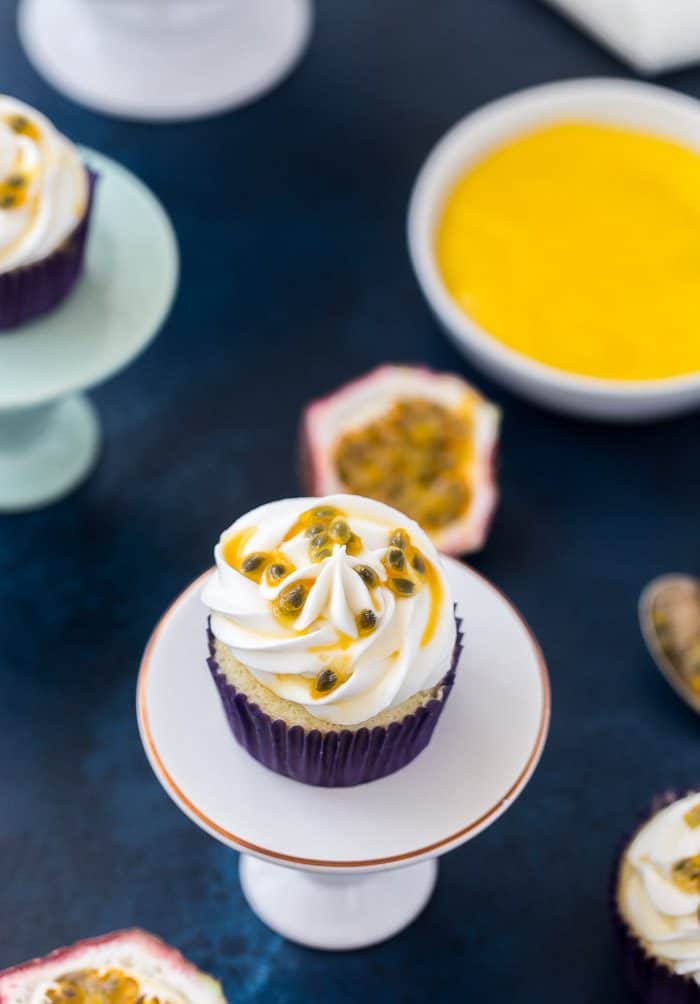 Tropical Passion Fruit Cupcakes 