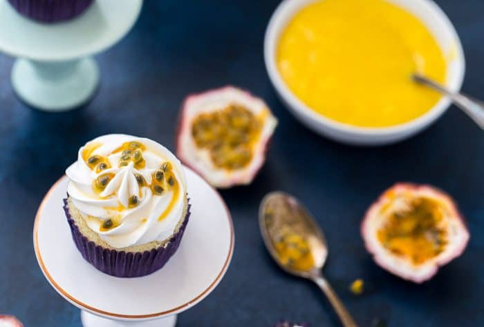 Tropical Passion Fruit Cupcakes 