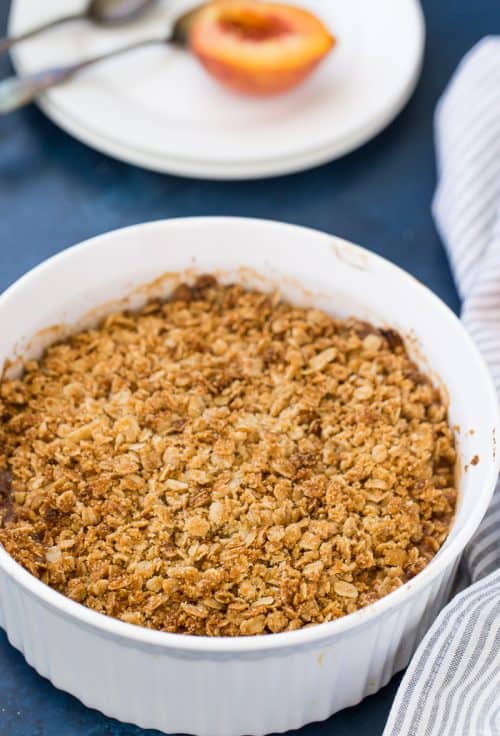 peach crumble recipe
