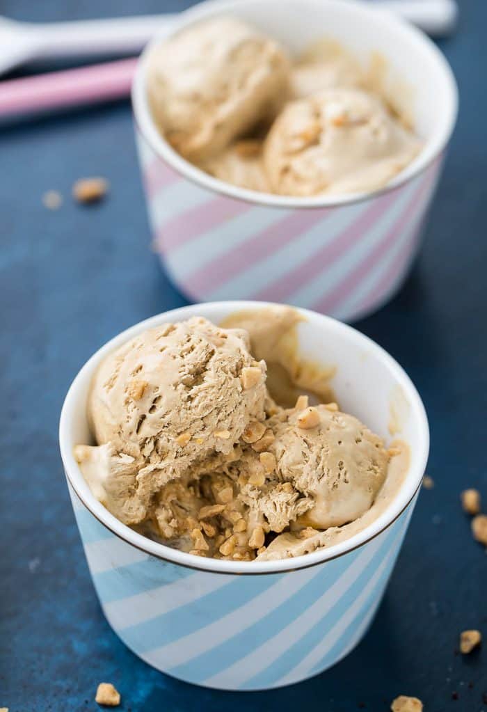 No-Churn Coffee Caramel Ice Cream