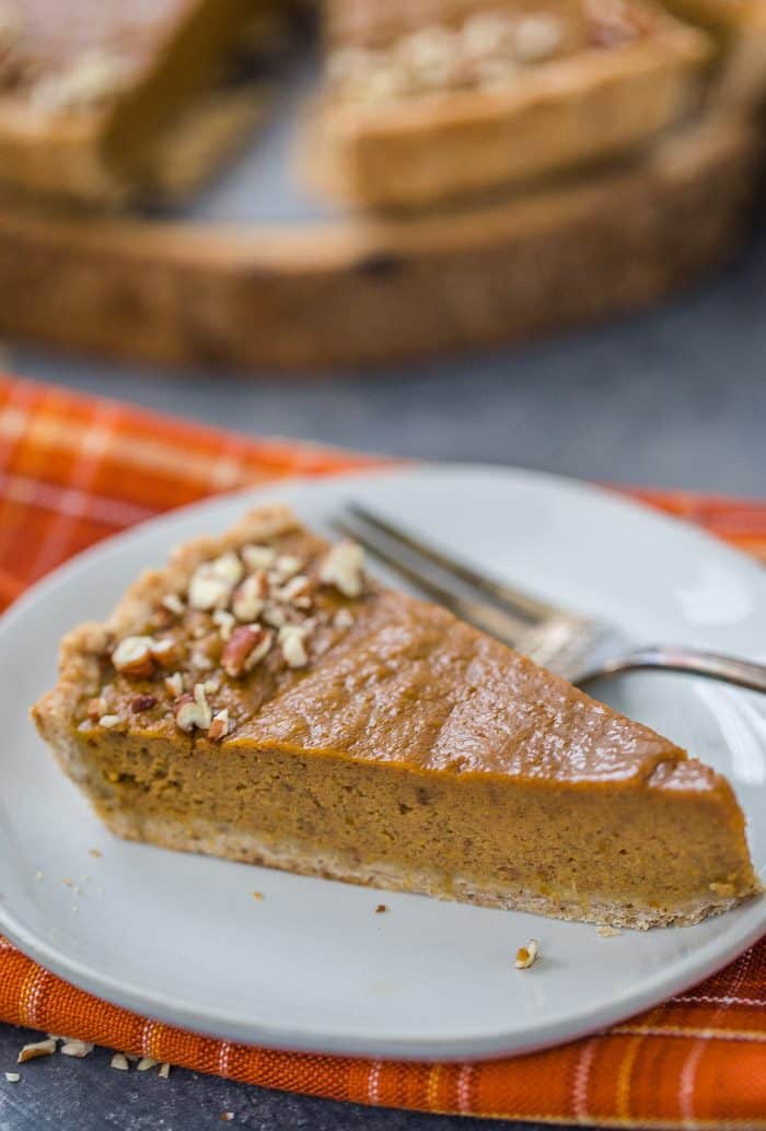 Pumpkin Maple Tart with Spiced Pecan Crust - A Classic Twist