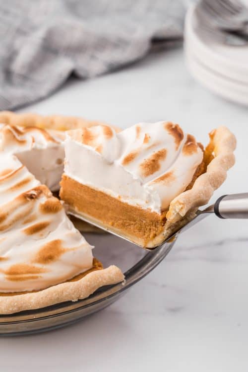 Sweet Potato Pie with Maple Marshmallow Topping - A Classic Twist