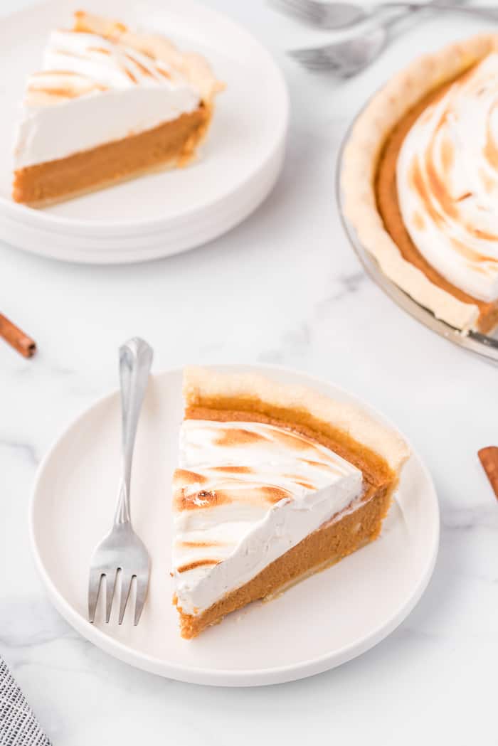 Sweet Potato Pie with Maple Marshmallow Topping