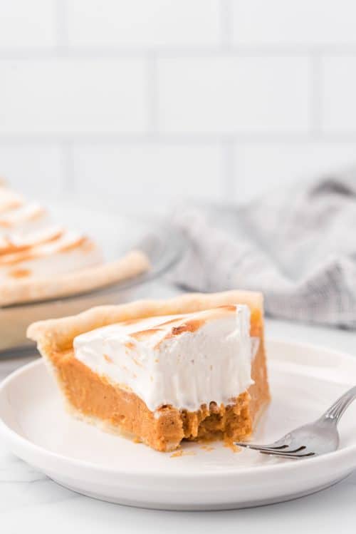 Sweet Potato Pie with Maple Marshmallow Topping - A Classic Twist