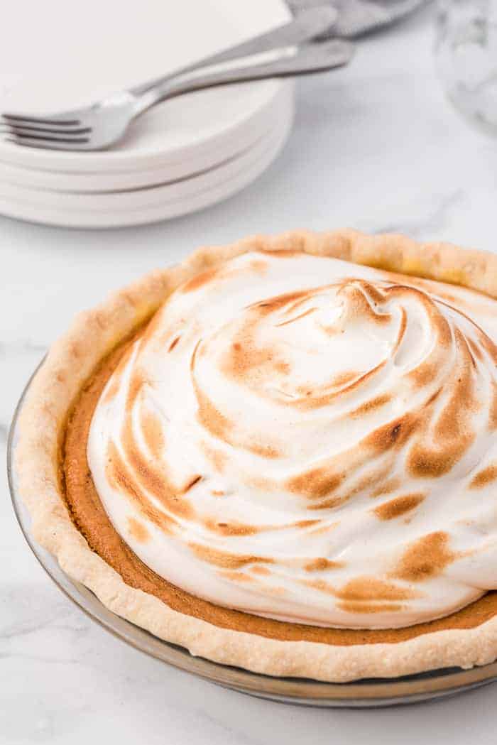 Sweet Potato Pie with Maple Marshmallow Topping