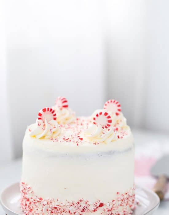 Peppermint Chocolate Layer Cake with Peppermint Frosting