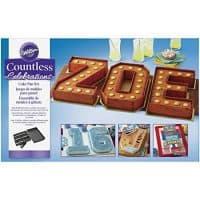 Wilton Countless Celebrations Cake Pan Set, 10-Piece Letter and Number Cake Pan