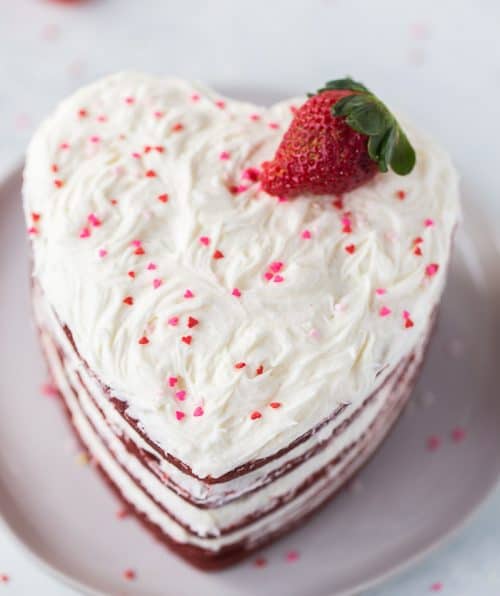 5-layer Heart-shaped Red Velvet Cake For Your Valentine