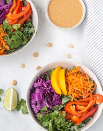 Thai Salad with Peanut Sauce Dressing