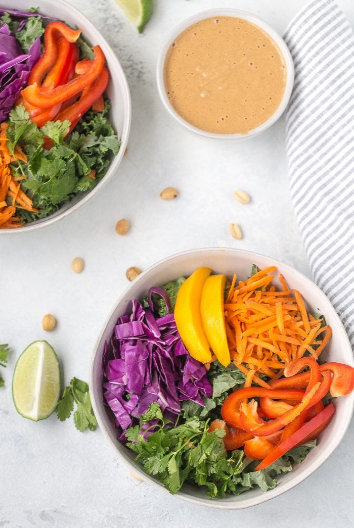 Thai Salad with Peanut Sauce Dressing