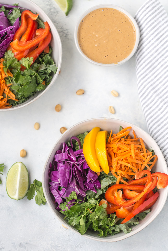 Spring Salad With Thai Peanut Dressing A Classic Twist