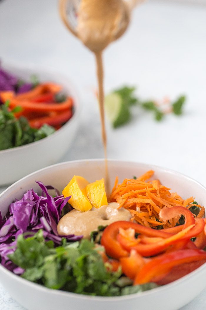 Thai Salad with Peanut Sauce Dressing