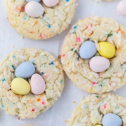 Bird's Nest Funfetti Sugar Cookies