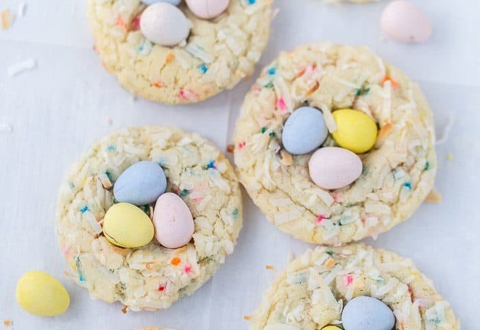 Bird's Nest Funfetti Sugar Cookies