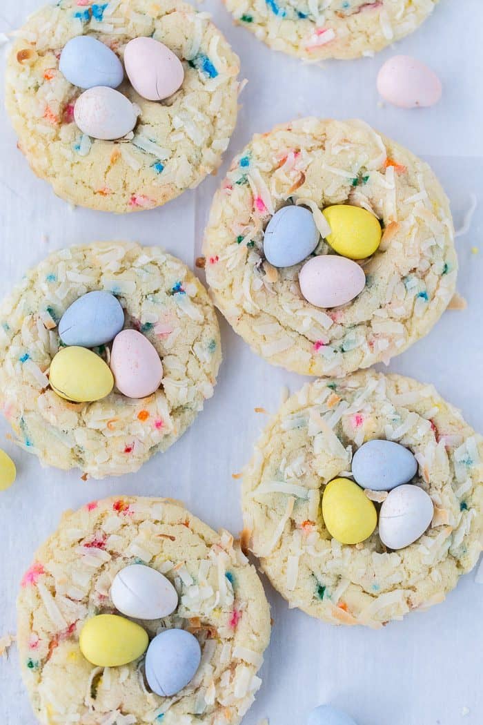 Bird's Nest Funfetti Sugar Cookies