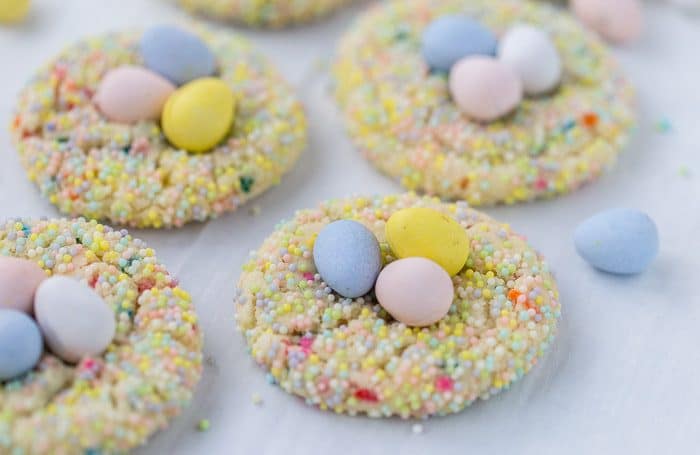 Bird's Nest Funfetti Sugar Cookies