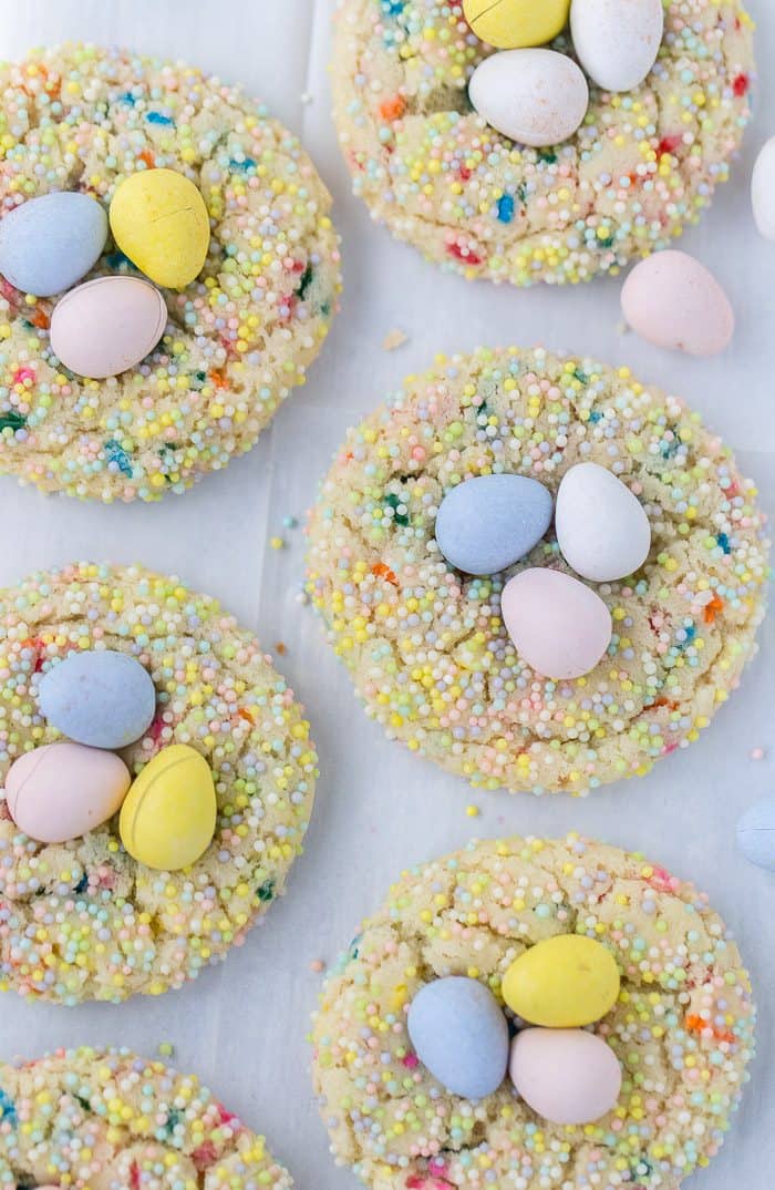 Bird's Nest Funfetti Sugar Cookies